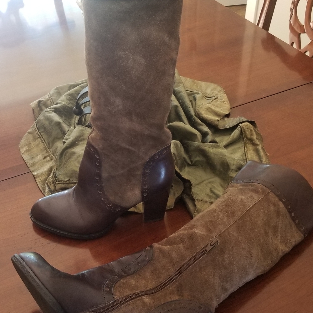 Franco Sarto Suede Knee High Boots